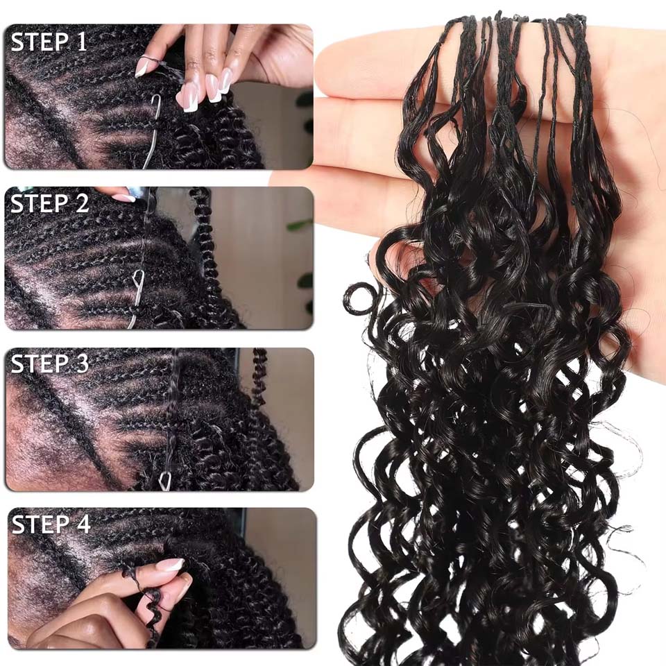 12A Бирманские кудрявые волосы – обзор и цена Invisible Tape In Extensions Real Hair