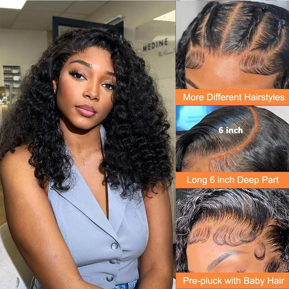14-дюймовый парик с кружевной  – обзор и цена Glueless Wear And Go Human Hair Wig