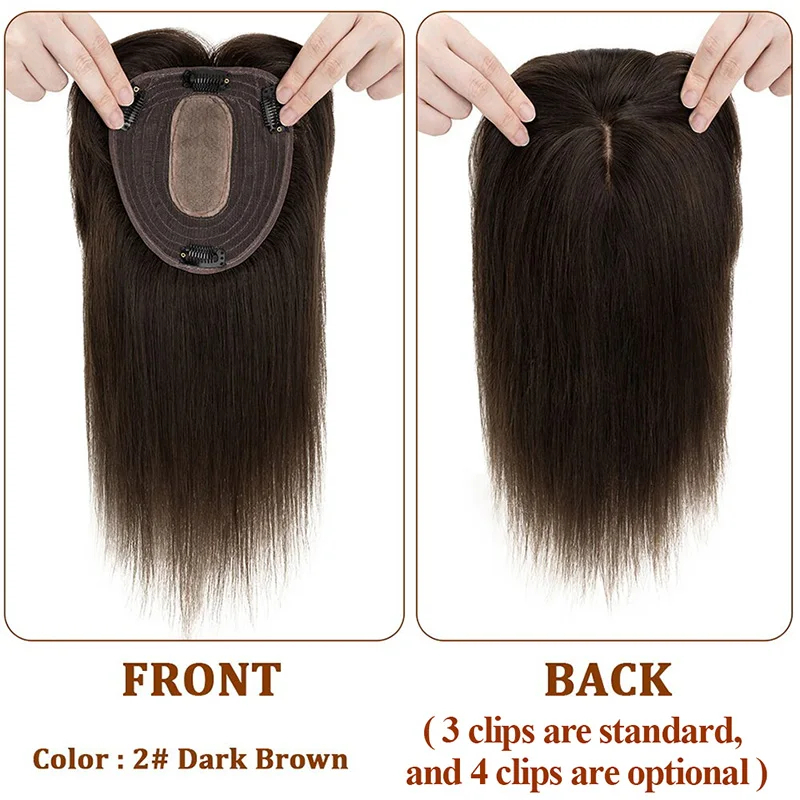 Шелковая основа, топ, женский  – обзор и цена Seamless Clip In Hair Extensions Human Hair
