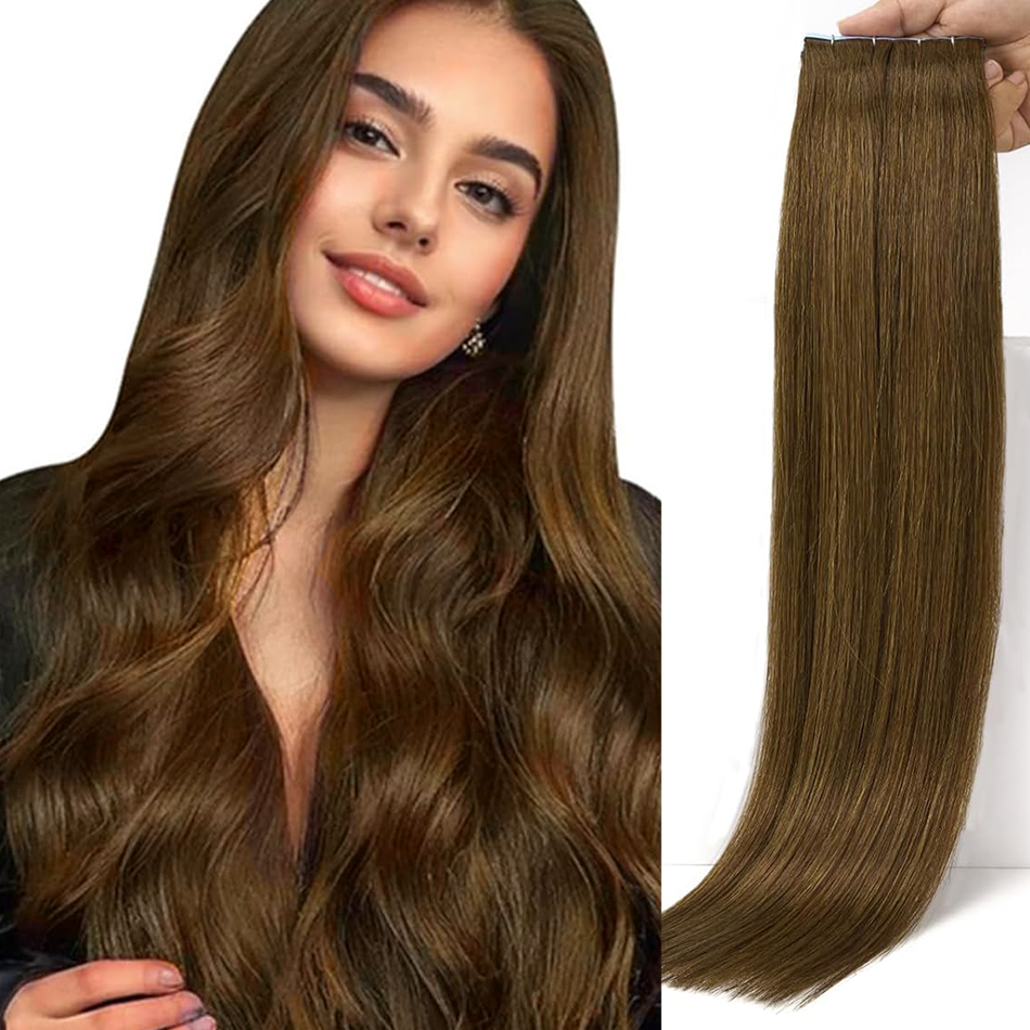 Лента из 100% человеческих вол – обзор и цена Invisible Tape In Extensions Real Hair