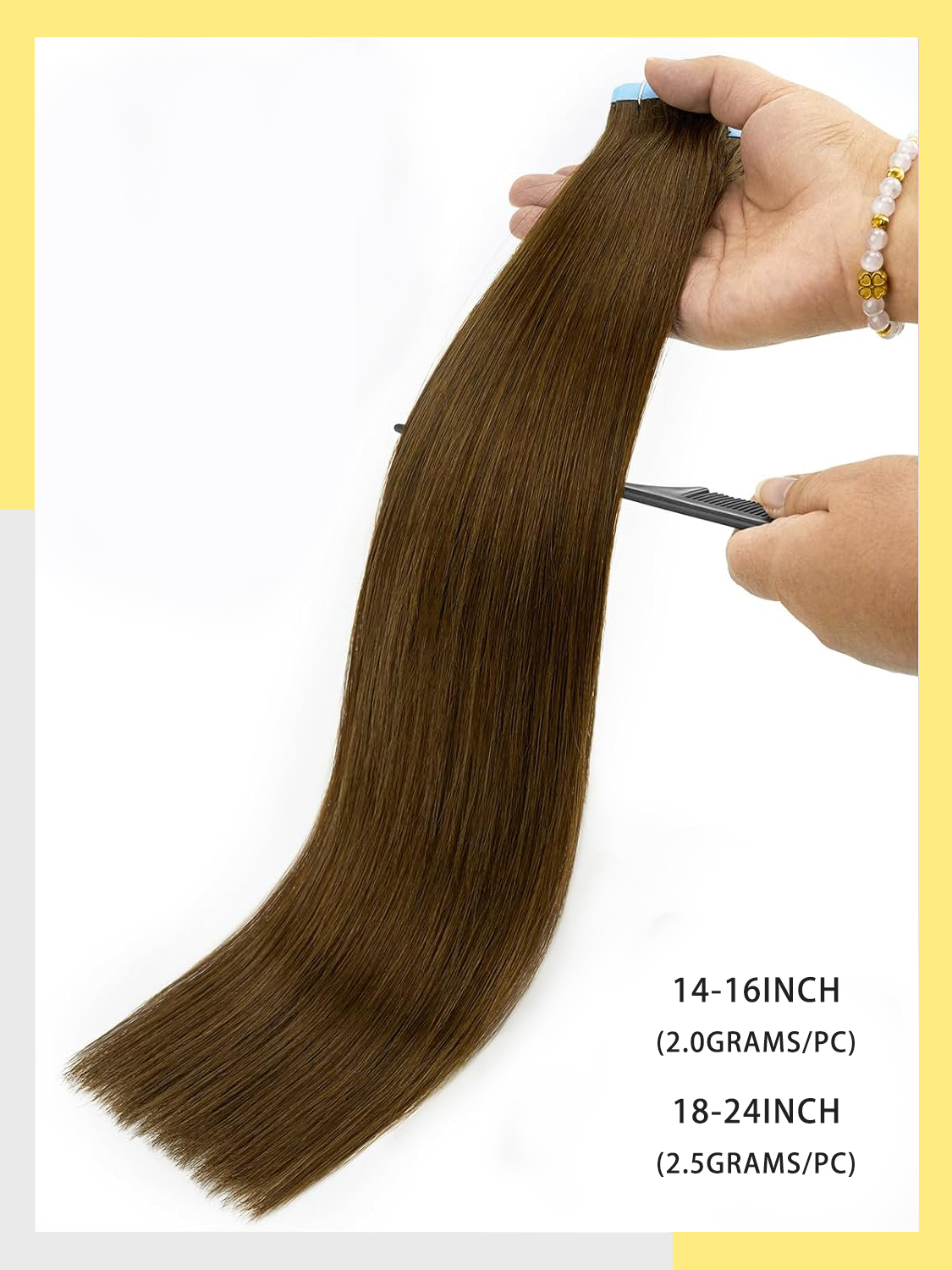 Лента из 100% человеческих вол – обзор и цена Invisible Tape In Extensions Real Hair